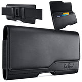 Holster For Samsung Galaxy Ultra Models 25 24 23 22 21 A54 A53 A25 A15 A42 Note 20, Cell Phone Belt Holder For Men, Id Card Slot Carrying Pouch Holder (Fits Phone With Case On)