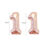 Rose Gold 11th Birthday Decorations Balloons Party Supplies for Girls