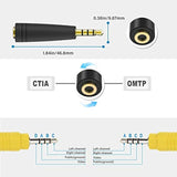 3.5Mm Male To 3 Rca Female Video Av Component Adapter Cable For Tcl Tv, Av In