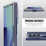 For Samsung Galaxy Z Fold 7 Clear Case With Screen Protector And Camera Protection,Slim Lightweight Anti Yellowing Scratch Resistant Protective Bumper Cover For Galaxy Z Fold 7 2025,Clear