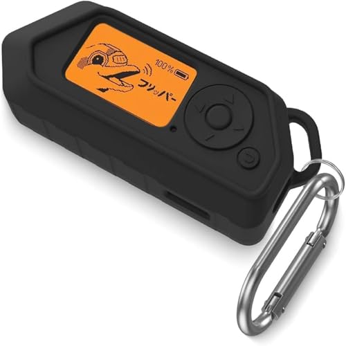 for Flipper Zero Case Cover, Soft Silicone Protective Case Only Compatible with Flipper Zero Device with Carabiner Accessories Set(Black)