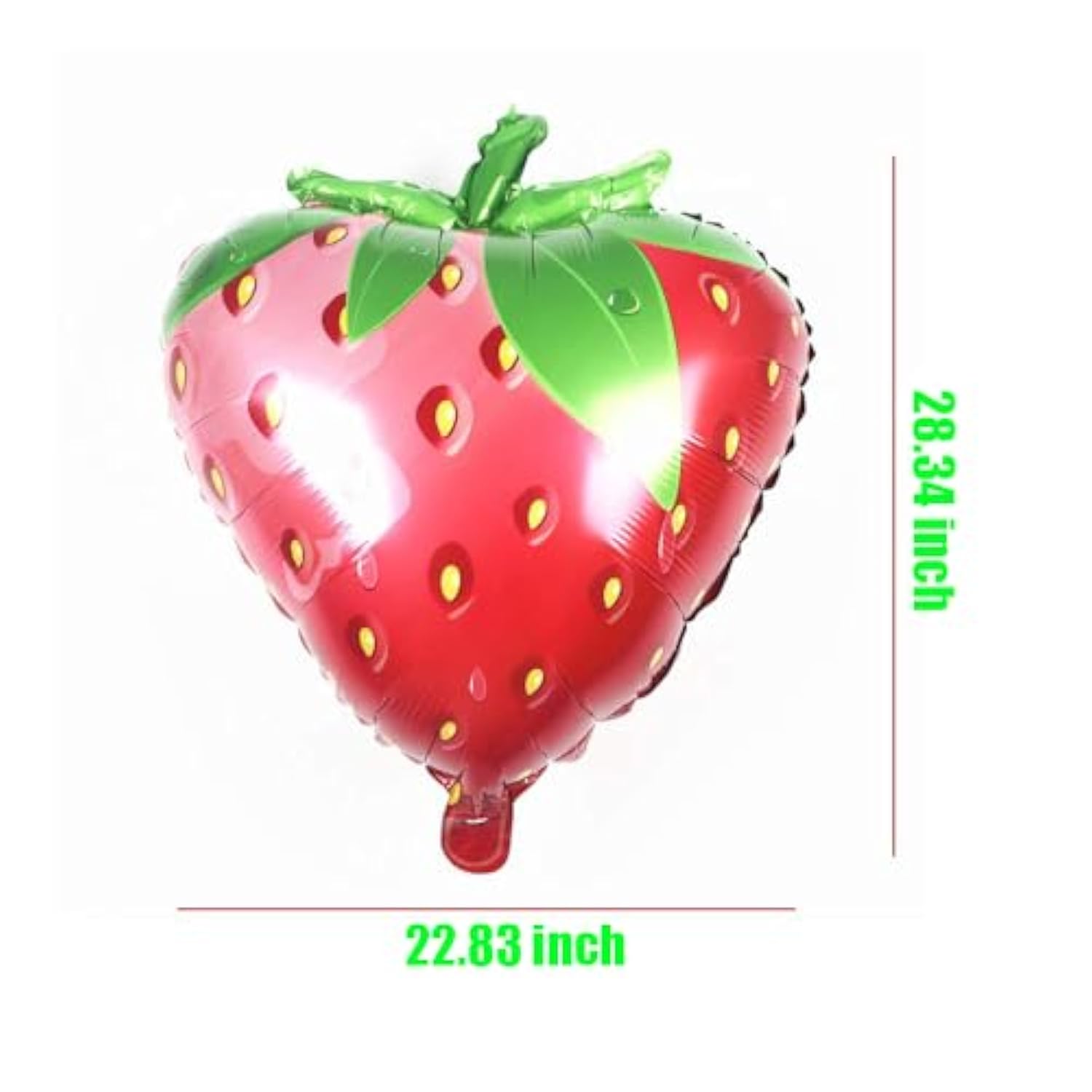 Strawberry Foil Balloons: 28" Party Decorations, Set of 5