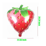 Strawberry Foil Balloons: 28" Party Decorations, Set of 5