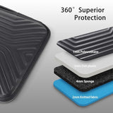 15.6 Inch Laptop Sleeve Bag With Handle, Shockproof Waterproof Protective Case For 15-15.6" Laptops, Macbook Pro, Acer Aspire, Hp Envy, Lenovo Ideapad, Dell, Black