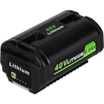 Replacement For Ryobi 40V 6.0Ah Battery Compatible With Ryobi 40 Volt Battery Op4040 Op40401 Op4026 Op40261 Op4050 Op40201 Op40601 Compatible With Ryobi Battery 40V Cordless Power Tools
