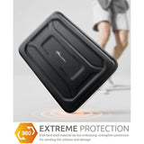 360° Protective Laptop Sleeve For 13-Inch Macbook Air M2/A2681 M1/A2337 2018-2022, Macbook Pro M2/A2686 M1/A2338 2016-2022, Water-Resistant Case For 12.9 Ipad Pro 6Th/5Th/4Th/3Rd Gen, Black