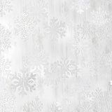 Snowflake-Snow Silver Christmas Party-Decoration Garland - 52Ft Frozen Winter Wonderland Ornaments Hanging Paper Streamers,New Years Birthday Baby Shower Wedding Holiday Ceiling Decor