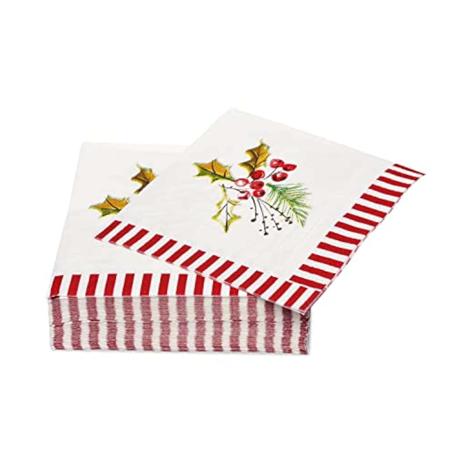 50-Count 5 In. X 5 In. Beverage Napkins By Kathy Davis, Christmas Party Supplies