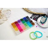 1300+pcs 8mm Glass Beads, 48 Colors for Jewelry Making & Crafts