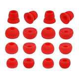 8 Pair (16Pcs) Replacement Earbud Tips For Beats Powerbeats3 Wireless Stereo Headphones - Small, Medium, Large, And Double Flange (Red)