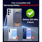 Burgundy Slim Soft Silicone Bumper for Samsung Galaxy S25 Ultra with MagSafe Compatibility and Built-in Camera Lens Protector
