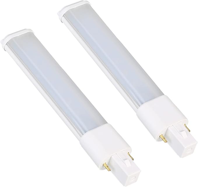 G23 LED Bulbs 2 Pack 5W PLS-9W CFL Replacement 2 Pin Daylight White Ballast Compatible