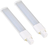G23 LED Bulbs 2 Pack 5W PLS-9W CFL Replacement 2 Pin Daylight White Ballast Compatible