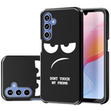 For Samsung Galaxy A16 Case, Cute [Don'T Touch My Phone] Shockproof Dual Layer Slim Protective Silicone Plastic Cover For Kids Boys Men Phone Case (Galaxy A16 6.7-Inch)