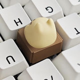 Artisan Keycaps, Cute Kawaii Cat Box Keycaps, Resin Handmade, Single 1U Replace Key For Esc Key Mechanical Keyboard (Cat-Box)