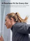 Soundcore V40i by Anker, Open-Ear Headphones, Clear Design, Lidless Case, 4 Adjustable Positions for Every Ear Size, Richer Bass, IP55, 21H Playtime,
