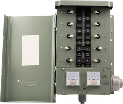 Emergen Transfer Switch, 30 Amp 10-Circuit, 10 Ft Cord, 7,500 W  Service Kit W/ 2 Extra Rocker Switches
