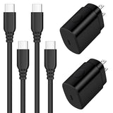 25W Super Fast Charger Type C For Samsung Galaxy A54 5G A14 A13 S23 S23+ S23 Ultra S22 S21 Fe S20 A03S A53 A04S A23 A33 A34,Z Fold4 3 Z Flip4,Usb C Charger Fast Charging Block 6Ft Usb C To C Cable