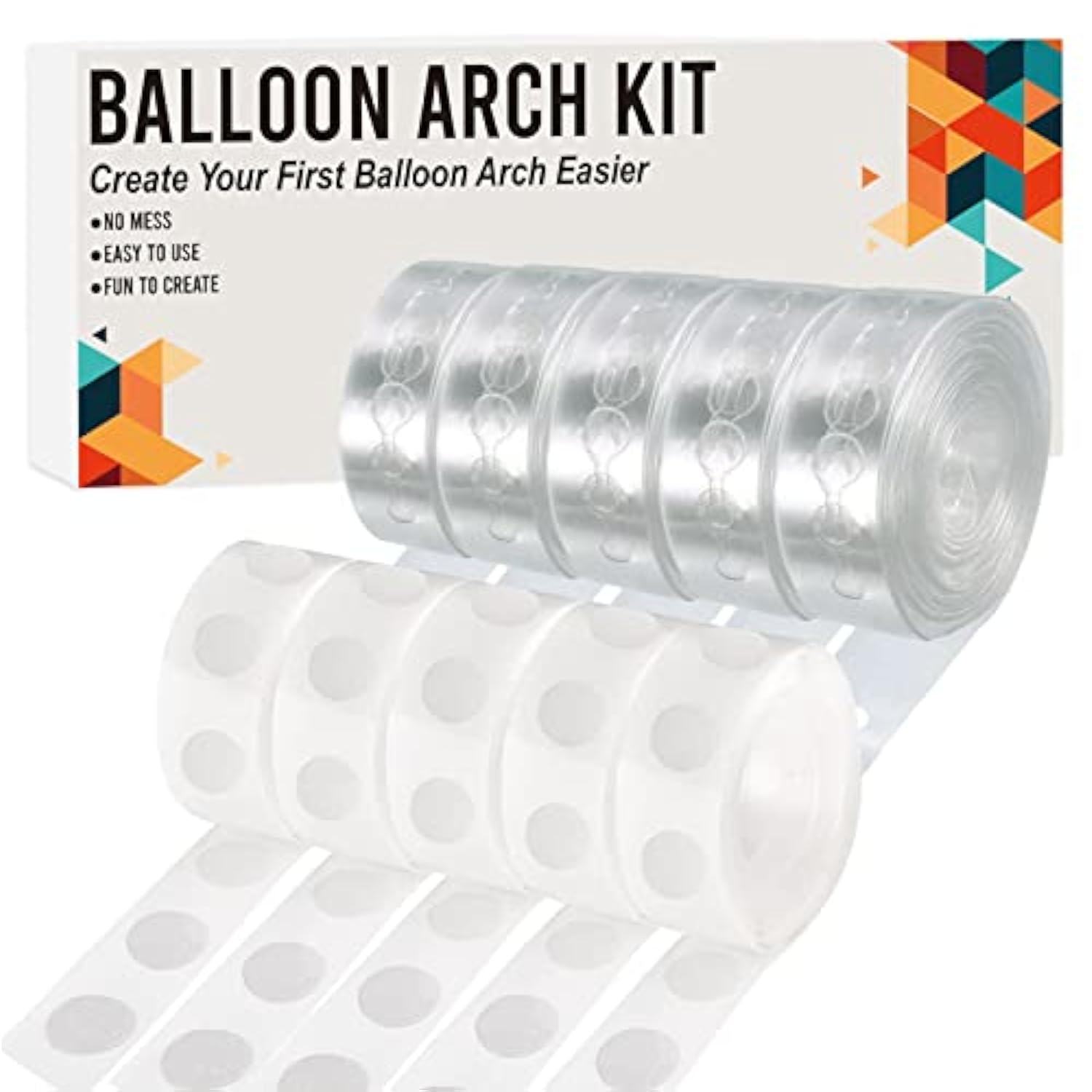 Balloon Arch Kit, 82Ft Easy Diy Balloon Decorating Garland Strip And 500Pcs Glue Point Dots Tape For Balloon Arch, Decorations Making