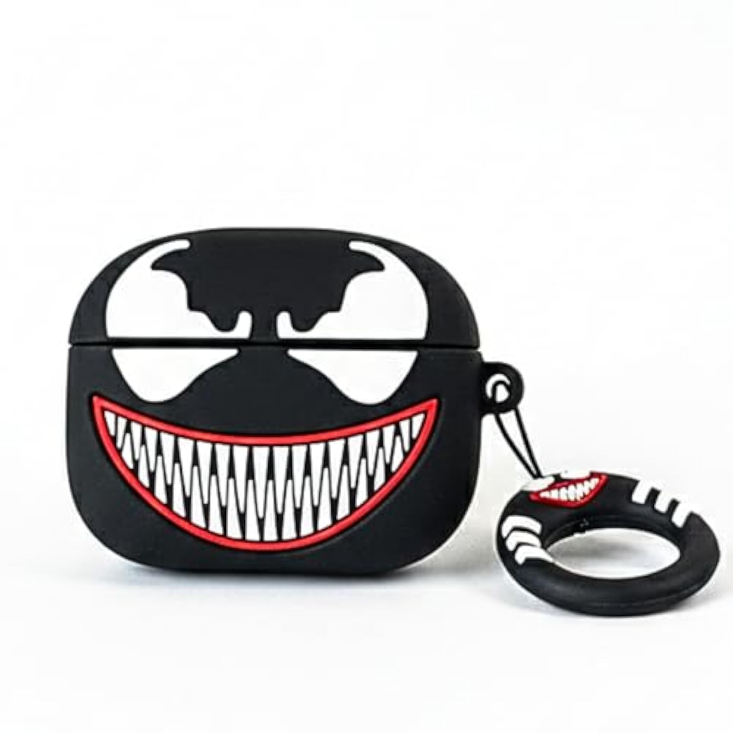 Kawaii 3D Cartoon AirPods Pro 3 Case Kit, 2025 Model, Soft Silicone Protective Cover for Apple AirPods Pro 3rd Generation with Keychain for Women, Girls, Boys, Venom Design