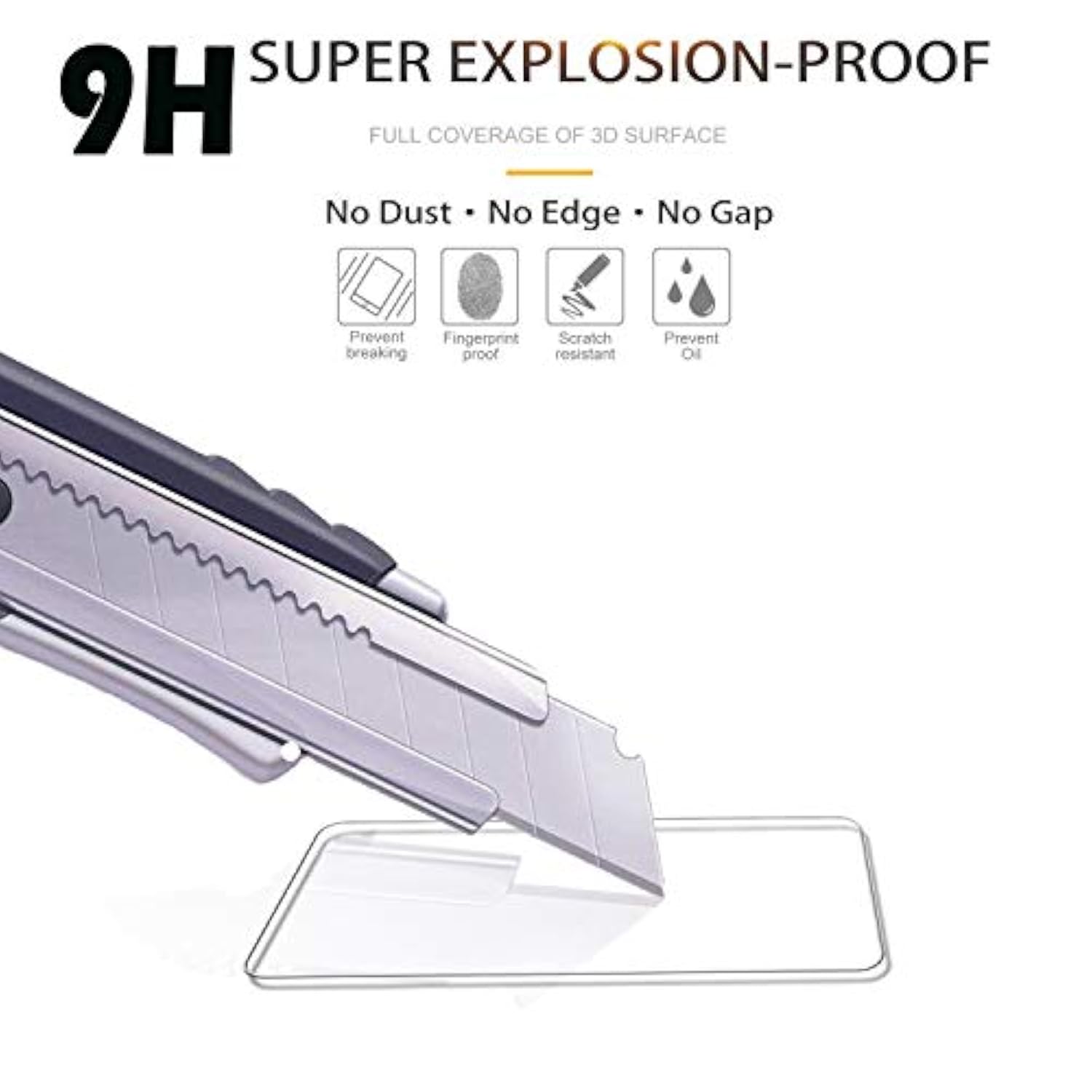 (4 Pack) Compatible For Samsung Galaxy A11 Screen Protector Tempered Glass, Full Screen Coverage, Anti Scratch, Bubble Free