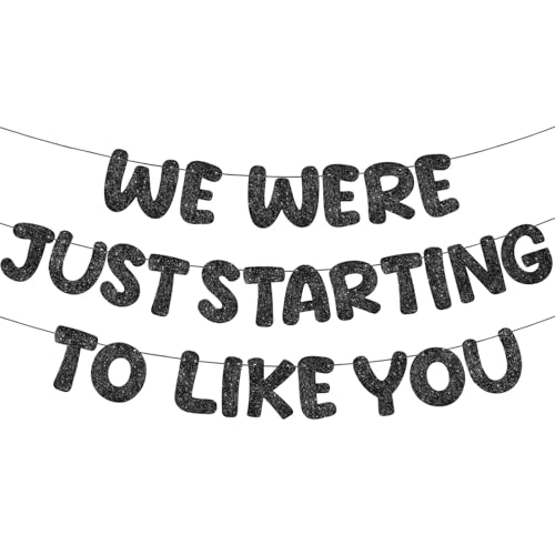 We Were Just Starting to Like You Goodbye Banner, Black