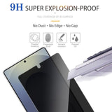 [3+3 Pack Privacy Screen Protector+Camera Lens Protector For Samsung Galaxy S25 Ultra[Anti-Spy Tempered Glass] [Fingerprint Unlock Support], Anti-Scratch, Easy Install 9H Protective Glass
