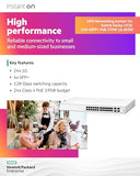 Hpe Networking Instant On Switch Series 1930 24-Port Gb Smart-Managed Layer 2+ Ethernet Switch With Poe | 24X 1G | 4X Sfp+ | 24X Cl4 Poe 195W | Us Cord (Jl683B#Aba)