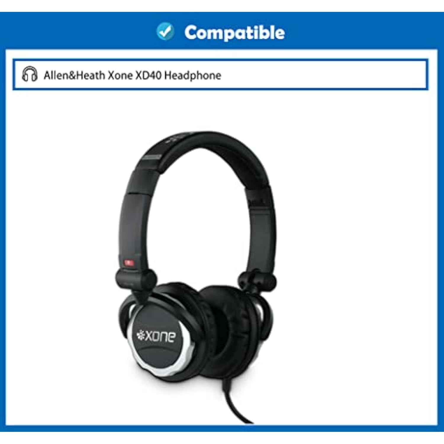 Thickened Headphone Replacement Earpads Cushion Headset Ear Pads Compatible With Allen&Heath Xone Xd40 Headphone