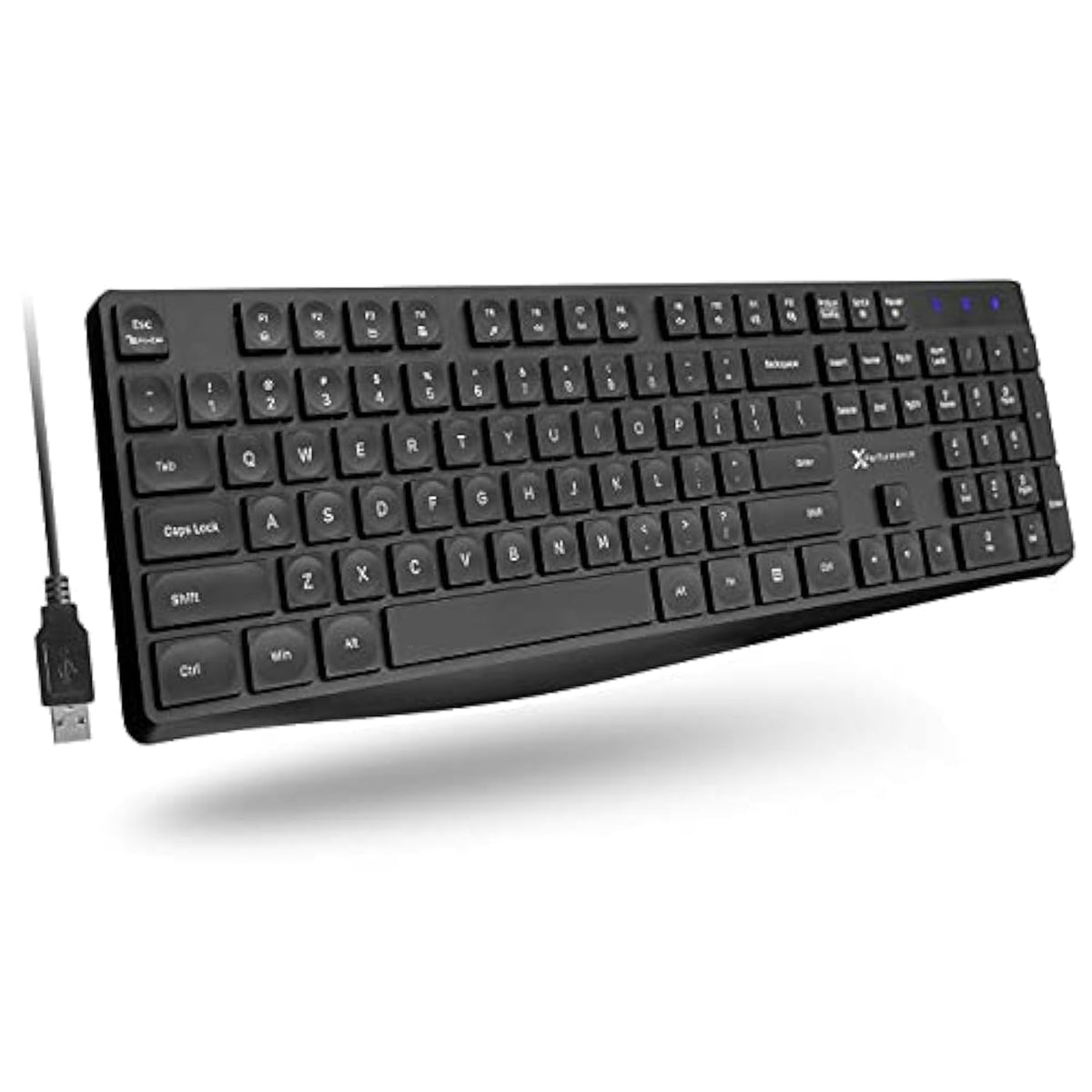Ergonomic Computer Keyboard Wired - Usb Keyboard For Laptop, Windows Pc Deskto