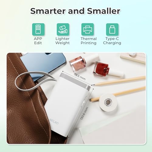 Label Maker Machine With Tape, P21 Bluetooth Label Printer With 3 Tapes, Wireless Mini Label Makers With Multiple Templates Icon Font Custom For School Office Home, White