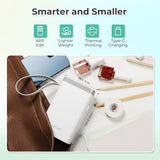 Label Maker Machine With Tape, P21 Bluetooth Label Printer With 3 Tapes & Case, Wireless Mini Label Makers With Multiple Templates Icon Font Custom For School Office Home, White