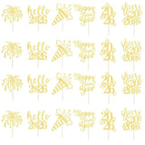 24pc Happy New Year 2026 Cupcake Toppers Cake Party Decorations