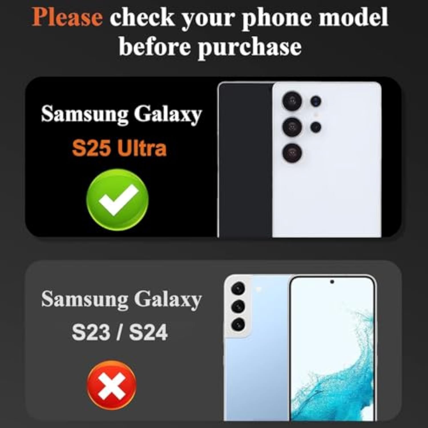 Camera Lens Protector For Samsung Galaxy S25 Ultra(6.9 Inch),9H Hardness Anti Scratch Easy Installation Tempered Glass [3-Packs] - Black