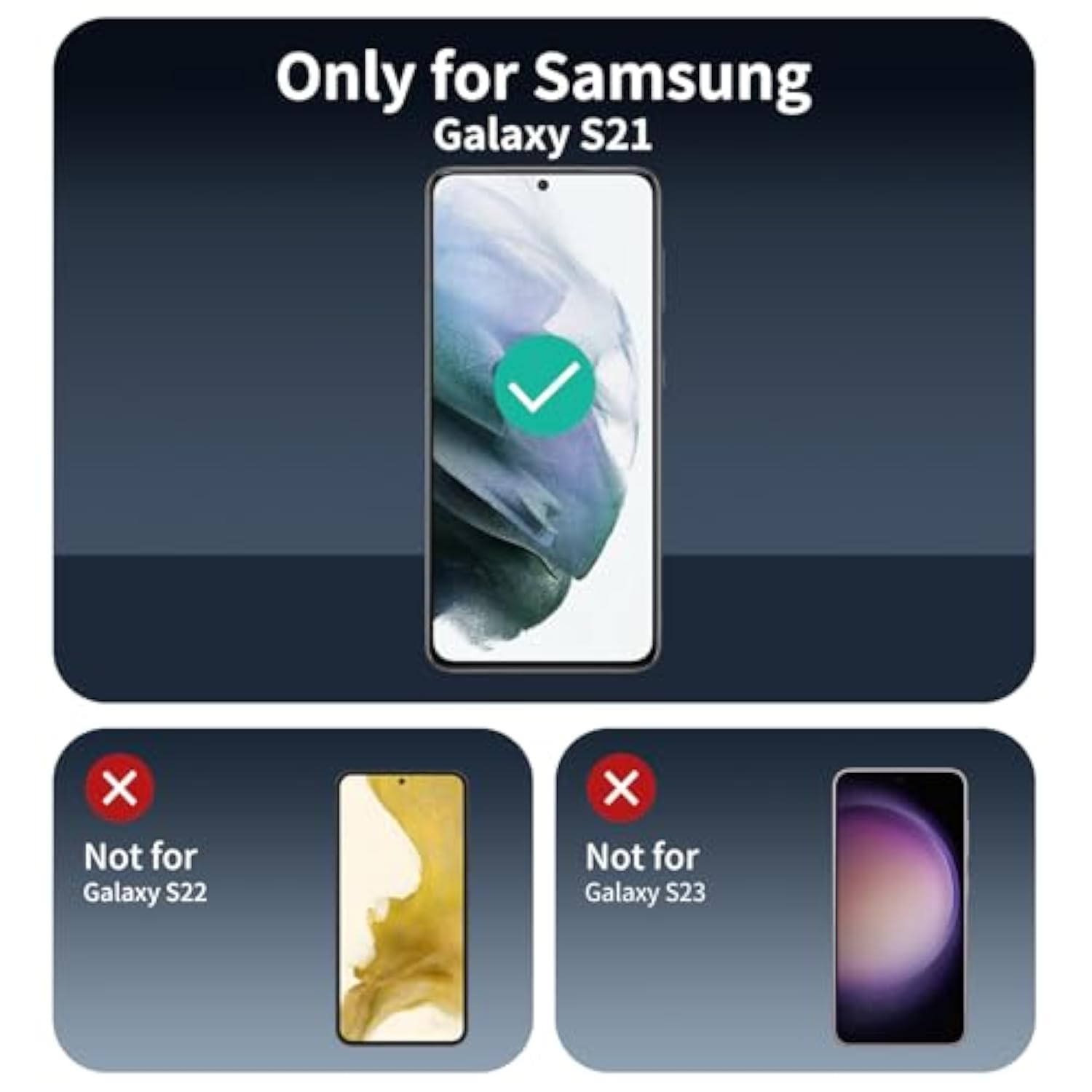 Privacy Screen Protector And Camera Lens Protector For Samsung Galaxy S21, Double Shatterproof Anti-Spy Tempered Glass Film, Private Protection, [Anti-Scratch][9H Hardness], 3-Pack Each