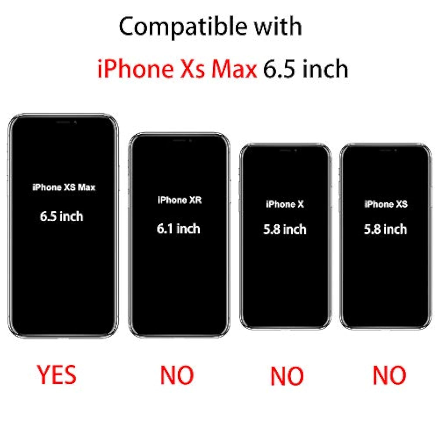 Phone Case Compatible With Iphone Xs Max, Clear Case Shockproof Protective Bumper Slim Cover For 6.5 Inch