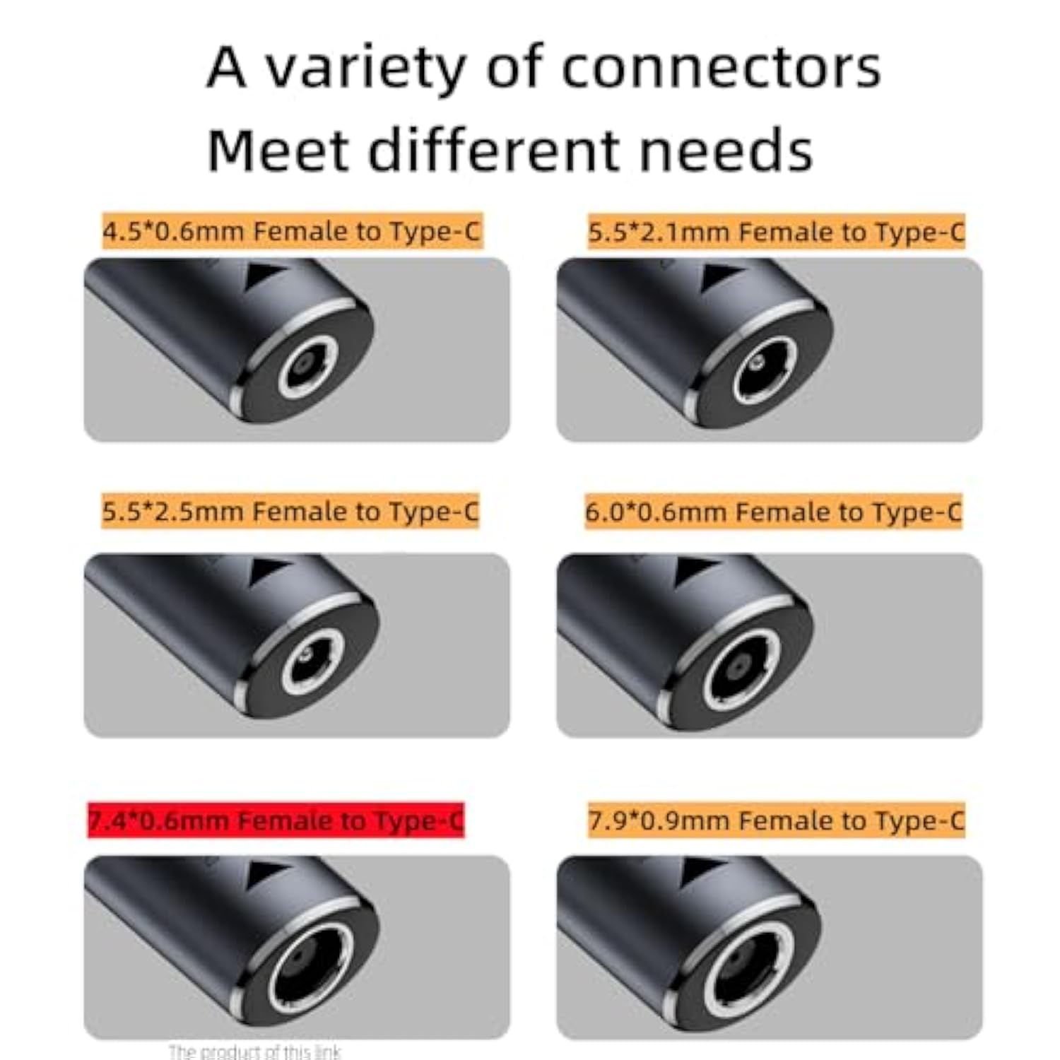 Usb To Dc Power Cable, Dc 7.4Mm X 5.0Mm?7.4 Mm X 0.6 Mm?, 2 Pack Pd 140W Female Input To Usb Type C Male Power Charging Cable For Phones,Tablets,Laptops