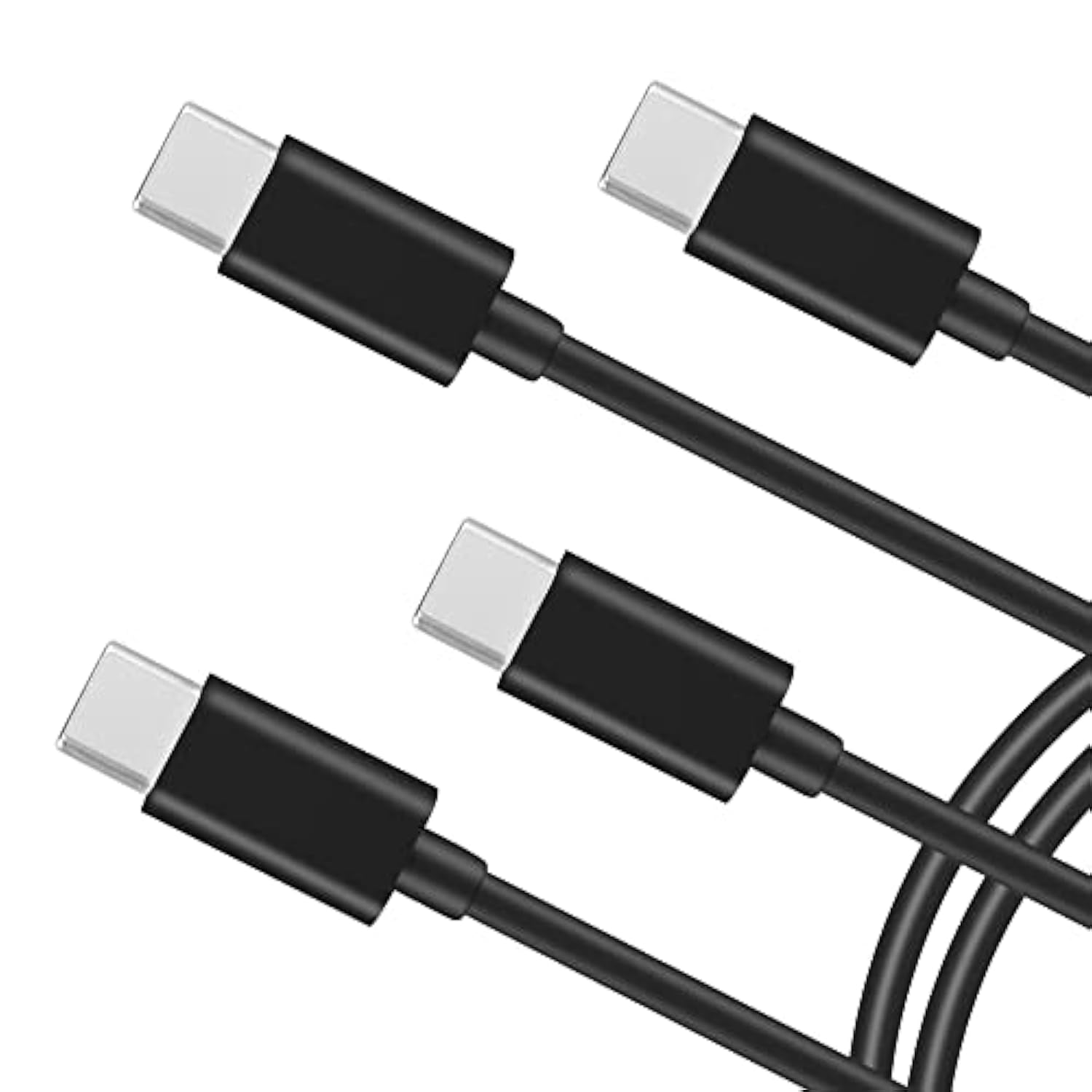 Short Usb C Multi Charging Cable,Usb C Male To 4 Type-C Male Charge Cable,4 In