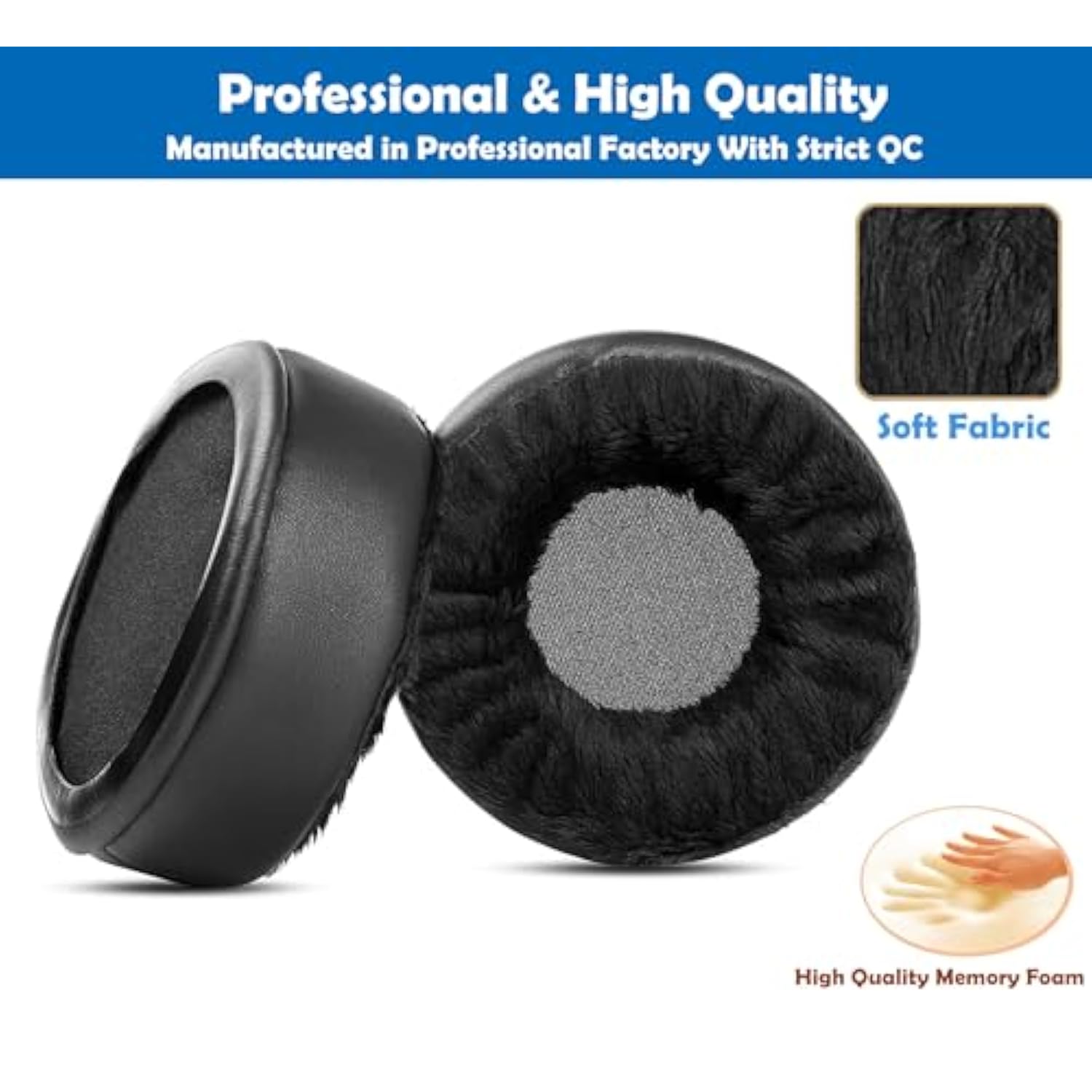 Soft Replacement Earpads Cushion Compatible With Audio-Technica Ath-D700X Ath-Adg1X Ath-Ad500X Ath-A900 Ad1000X Ad2000X Headphones Ear Pads With Comfortable Fabric And Memory Foam