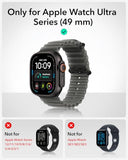 Armorite Screen Protector For Apple Watch Ultra 3 2025 /Ultra 2 /Ultra (49 Mm), Military Grade Protection, Tempered Glass Film With Aluminum Alloy Frame, Anti-Scratch, 2 Pack, Black