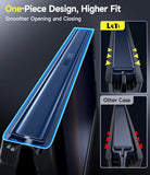 For Galaxy Z-Fold-6-Case: Samsung Fold 6 Case [Compatible With Magsafe] With 2Pcs Tempered Glass Screen Protector, Fast Magnetic Integrated Structure For Zfold 6 Case,Black