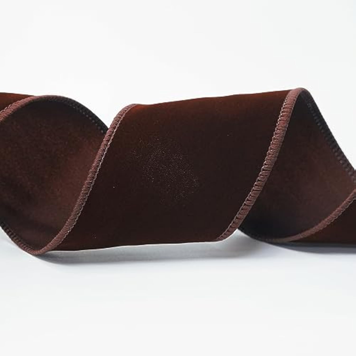 Brown Velvet Ribbon 2.5 Inch X 10 Yards For Christmas Home Decor Tree Topper Bow Gift Wrapping Diy Crafts Wreath Garland