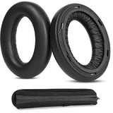 Momentum 4 Earpads Ear Cushions Compatible With Sennheiser Momentum 4 Wireless Headphones Protein Leather Replacement Ear Pads Headband Protective Pads (Black)