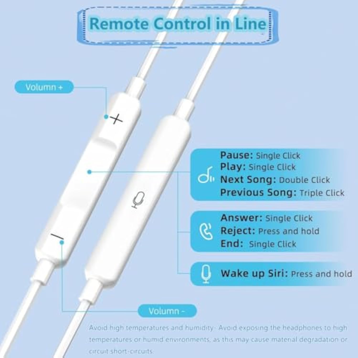 Wired Earphones For Iphone Earbuds With Lightning Connector Plug&Play Built-In Microphone & Remote Control Headsets Compatible With Iphone 14/13/12/11/Xr/Xs/X/8/Se/Pro/Pro Max Ear Buds Corded Headsets