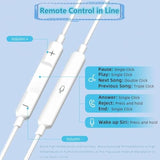 Wired Earphones For Iphone Earbuds With Lightning Connector Plug&Play Built-In Microphone & Remote Control Headsets Compatible With Iphone 14/13/12/11/Xr/Xs/X/8/Se/Pro/Pro Max Ear Buds Corded Headsets