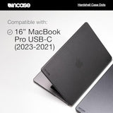Incase Dots Hardshell with Makrolon - MacBook Pro 16 inch Case - 2024, 2023, 2022, 2021, M4, M3, M2, M1 - MacBook Case, Laptop Cover, Protective Hard Shell, Scratch Resistant, Lightweight - Black