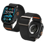 Spigen Lite Fit Ultra Strap Designed for Apple Watch Band Compatible with Ultra 2/1 49mm, Series 10 46mm, 9/8/7 45mm, SE2/SE/6/5/4 44mm, 3/2/1 42mm Nylon Solo Loop - Black