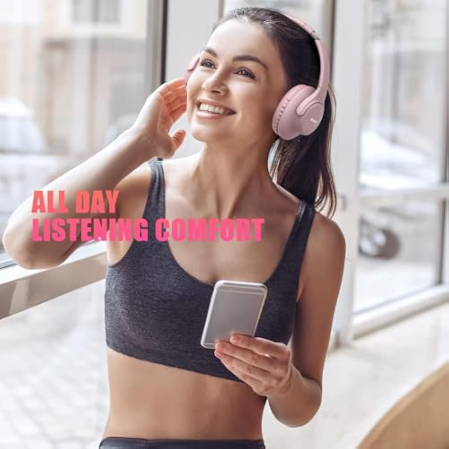 Bluetooth Headphones Over Ear, 65 Hours Playtime Wireless Headphones With Microphone, Foldable Lightweight Headset With Bass And Stereo Sound