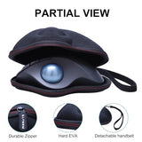 Ltgem Case Compatible With Logitech Ergo M575S / M575 / M570 Wireless Trackball Ergonomic Mouse, Office Travel Carrying Storage Bag - Black(Case Only)