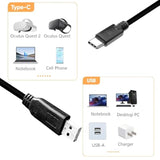 Yotetion 60Ft Long Usb2.0 A To C Cable, Usb Male To Male, Compatible With Hard Drive, Camera, Dvd Player, Tv, Flash Drive, Hub, Monitor, Speaker, And More